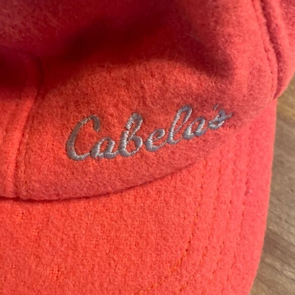 Cabela's Orange Fleece Insulated Hat Cap Orange Hunting - Picture 2 of 11